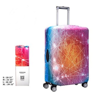 Chu Luggage  ผ้าคลุมกระเป๋าเดินทาง  รุ่น051  สีชมพูฟ้า