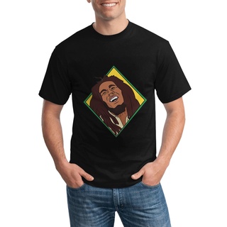 GILDAN เสื้อยืด ลาย Rasta Marley หลากสี