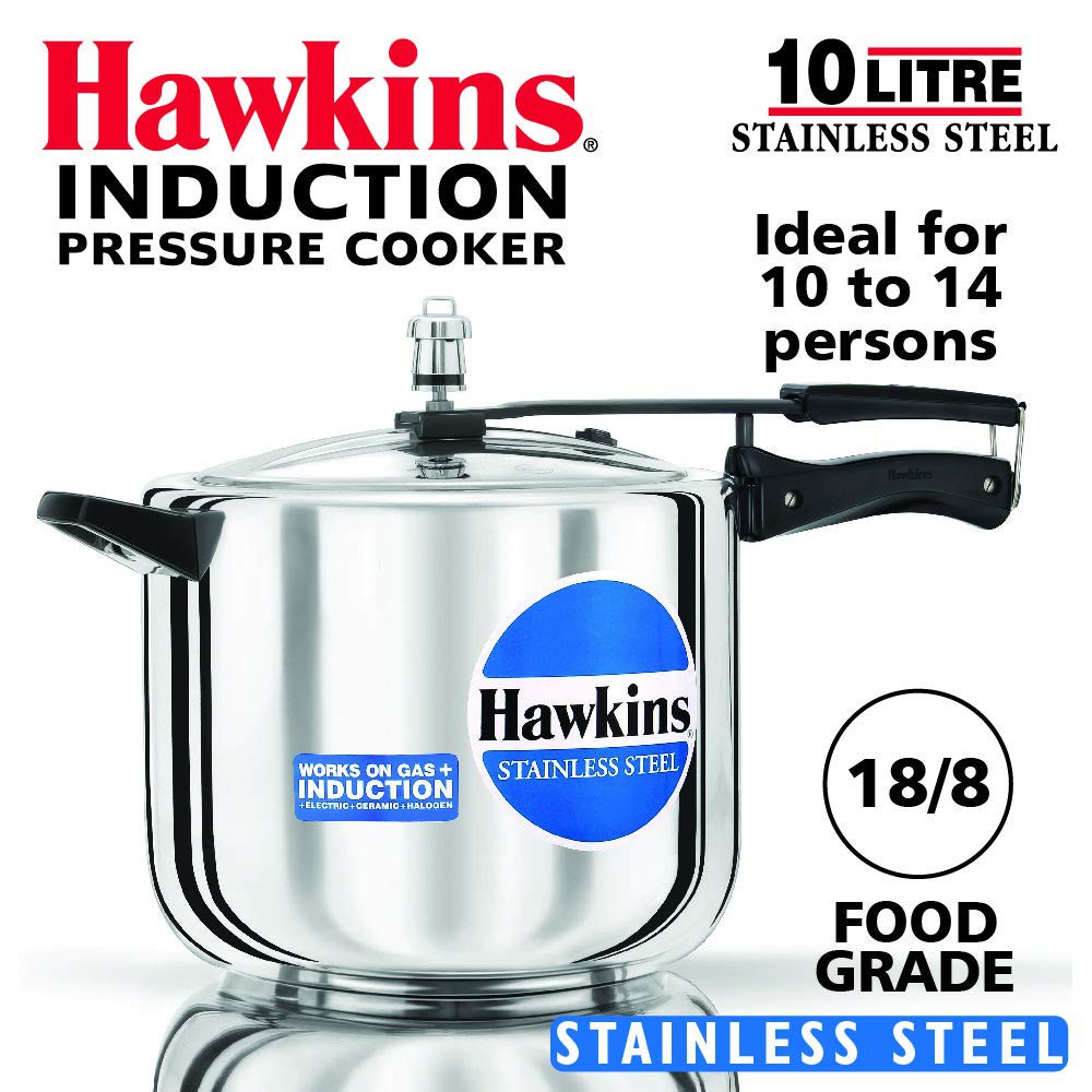 ∏[ฟู้ดเกรด] Hawkins หม้ออัดแรงดัน รุ่นสแตนเลส18/8 แท้100% ขนาด 10 ลิตร