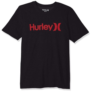เสื้อยืดแขนสั้นลําลอง ผ้าฝ้าย 100% พิมพ์ลายโลโก้ Hurley One and Only สีดํา พลัสไซซ์ ไซซ์ XS-XXXL ของขวัญวันเกิด สําหรับผู้ชาย 2022