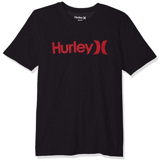 เสื้อยืดแขนสั้นลําลอง ผ้าฝ้าย 100% พิมพ์ลายโลโก้ Hurley One and Only สีดํา พลัสไซซ์ ไซซ์ XS-XXXL ของขวัญวันเกิด สําหรับผู้ชาย 2022