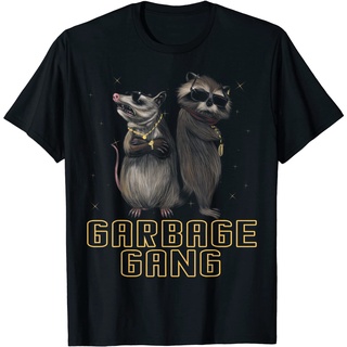 เสื้อยืด พิมพ์ลาย Garbage Gang Possum Animals Opossum Animal Raccoon Phalanger สําหรับผู้ใหญ่Size S-5XL