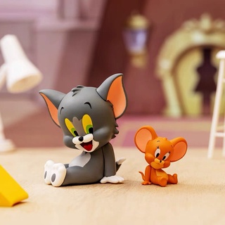 [BTF] Tom &amp; Jerry I Love Cheese Blind Box Cat and Mouse กล่องสุ่ม แฮนด์เมด สําหรับตกแต่งรถยนต์