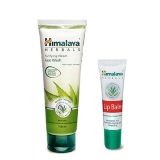 Himalaya เพียวริฟายอิ้ง นีม เฟซ วอช 100ml + ลิป บาล์ม 10gm