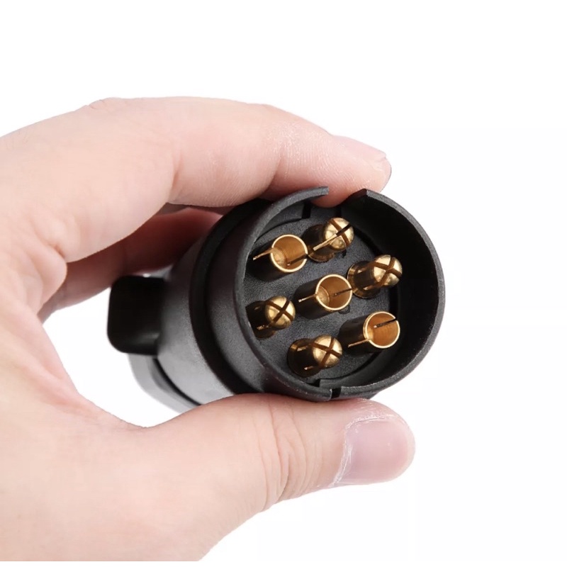 ปลั๊กไฟตัวผู้ 7 พิน มาตรฐานThule ยุโรป ใช้กับแร๊คจักรยาน รถพ่วงทุกชนิด สามารถเปลี่ยนจากชุดเดิมได้เลย