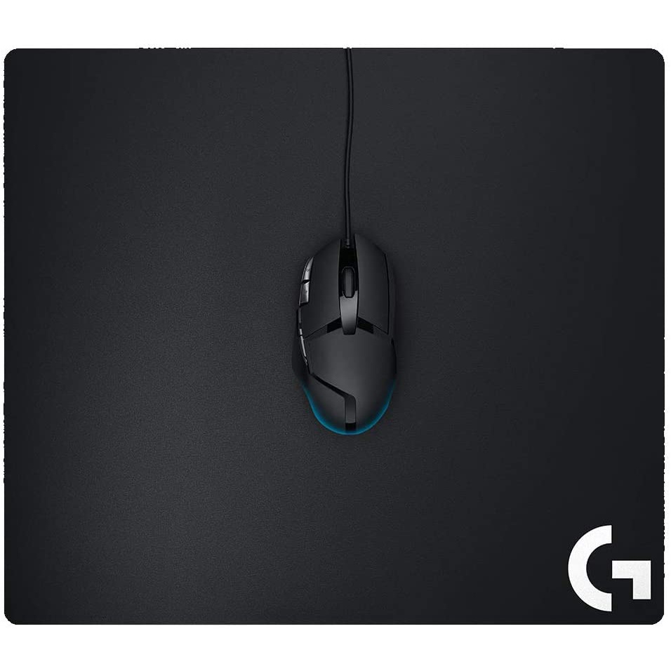 MOUSE PAD (แผ่นรองเม้าส์เกมมิ่ง) LOGITECH G640 LARGE CLOTH (LG-G640) GAMING MOUSE PAD (BLACK) *400 X 460 X 3 มม.*