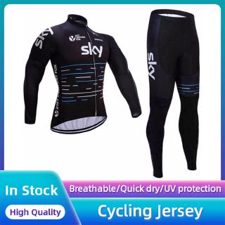 SKY Men Cycling Jersey Bib Pants Road Bike Cycling Clothing New Racing Downhill Mountain Bike Motorcycle Motocross Sportwear