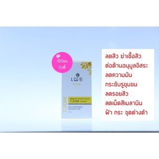 เฌอ (Cher) Acne Oil Control Serum T-Zone แอคเน่ ออย คอนโทรล เซรั่มทีโซน 15g