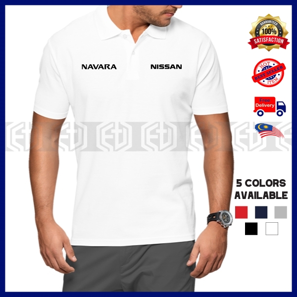 Baju Sulam 4WD Navara Nissan Polo T เสื้อ Kolar Cotton Racing Motorsport Pakaian เสื้อยืด Unisex เสื