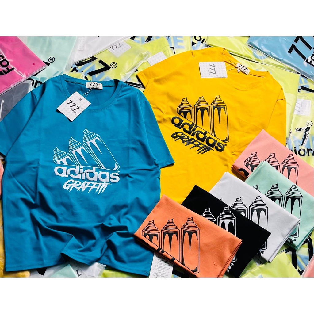 เสื้อยืดผ้าฝ้ายตัวอักษรหลวมปักตัวอักษรในการออกแบบต่างๆ 777 สําหรับผู้หญิง (REAL PHOTOS+VIDEO OF THE 