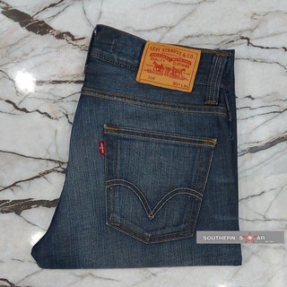 กางเกงยีนส์ Levis ของแท้ FROM EUROPE รุ่น506 เอว31 ยาว34 ขากระบอก ซิป ผ้าไม่ยืด Made in TURKEY (ST34)