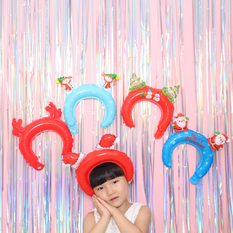 ที่คาดผม รูปซานตาคลอส สโนว์แมน สําหรับปาร์ตี้คริสต์มาส ปีใหม่ - รูปที่ 2