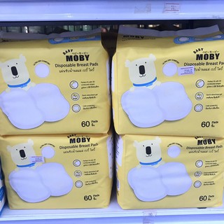 Baby Moby แผ่นซับน้ำนม Disposable Breast Pads 60 ชิ้น (1ห่อ )