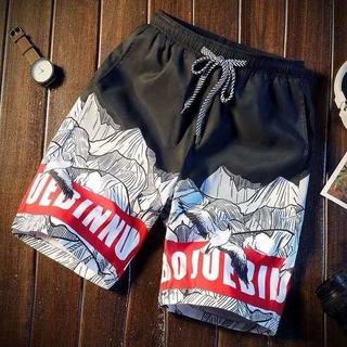 NIT Beach Shorts ทรงหลวม ลำลอง เทรนด์แฟชั่น ผ้าใส่สบาย Size: L-4XL