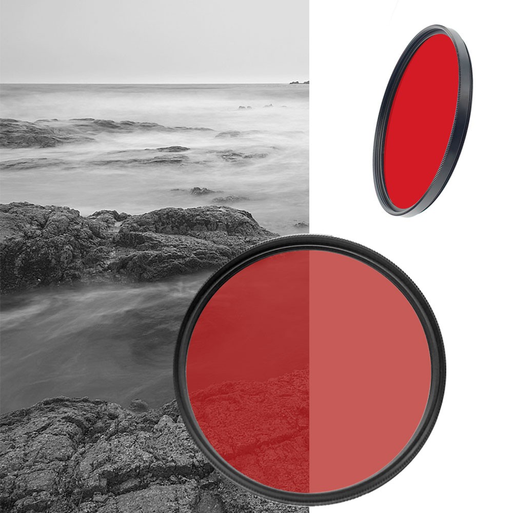 Filter Accessories Red Orange Yellow Green Blue Purple ฟิลเตอร์เต็มสี 37 40.5 43 46 49 52 55 58 mm