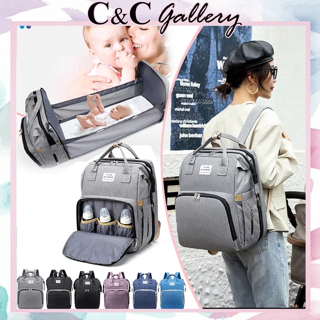 MULTIFUNCTIONAL BABY BAG / DIAPER BAG / FOLDABLE BABY BED BAG / BABY DIAPER BAG