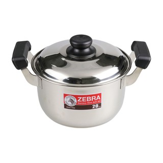 kitchenware POT ZEBRA CARRY 20CM Kitchen equipment Kitchen equipment เครื่องครัว หม้อต้ม หัวม้าลาย CARRY 20 ซม. เครื่องค