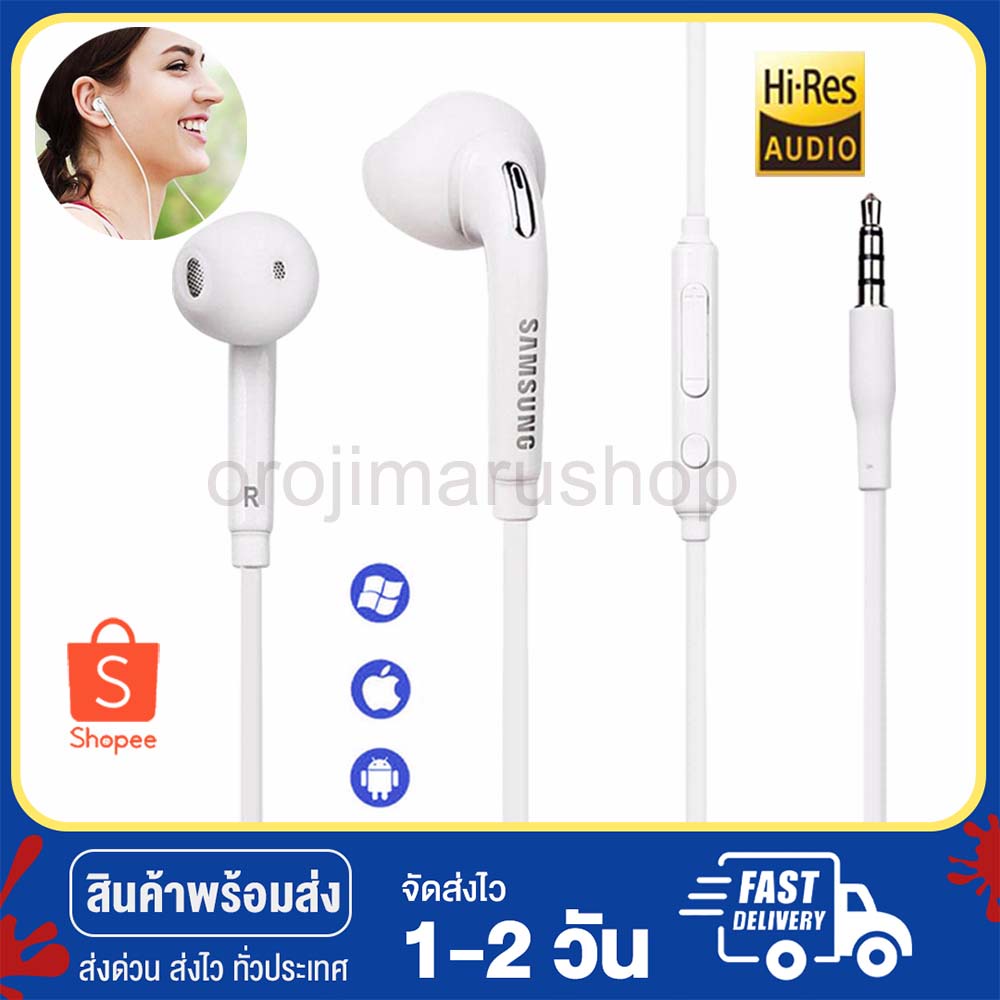 หูฟังsamsung-earphoneรุ่นNote5/s7ใช้สำหรับหัวเสียบขนาด3.5mทุกรุ่น