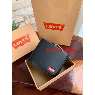 Levis Mens Short Wallet Gift Box กระเป๋าหนังสไตล์เรียบง่าย