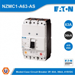 EATON Moded Case Circuit Breaker 3P, 63A, 36kA ที่ 415VDC - NZMC1-A63-AS สั่งซื้อได้ที่ร้าน Ucanbuys