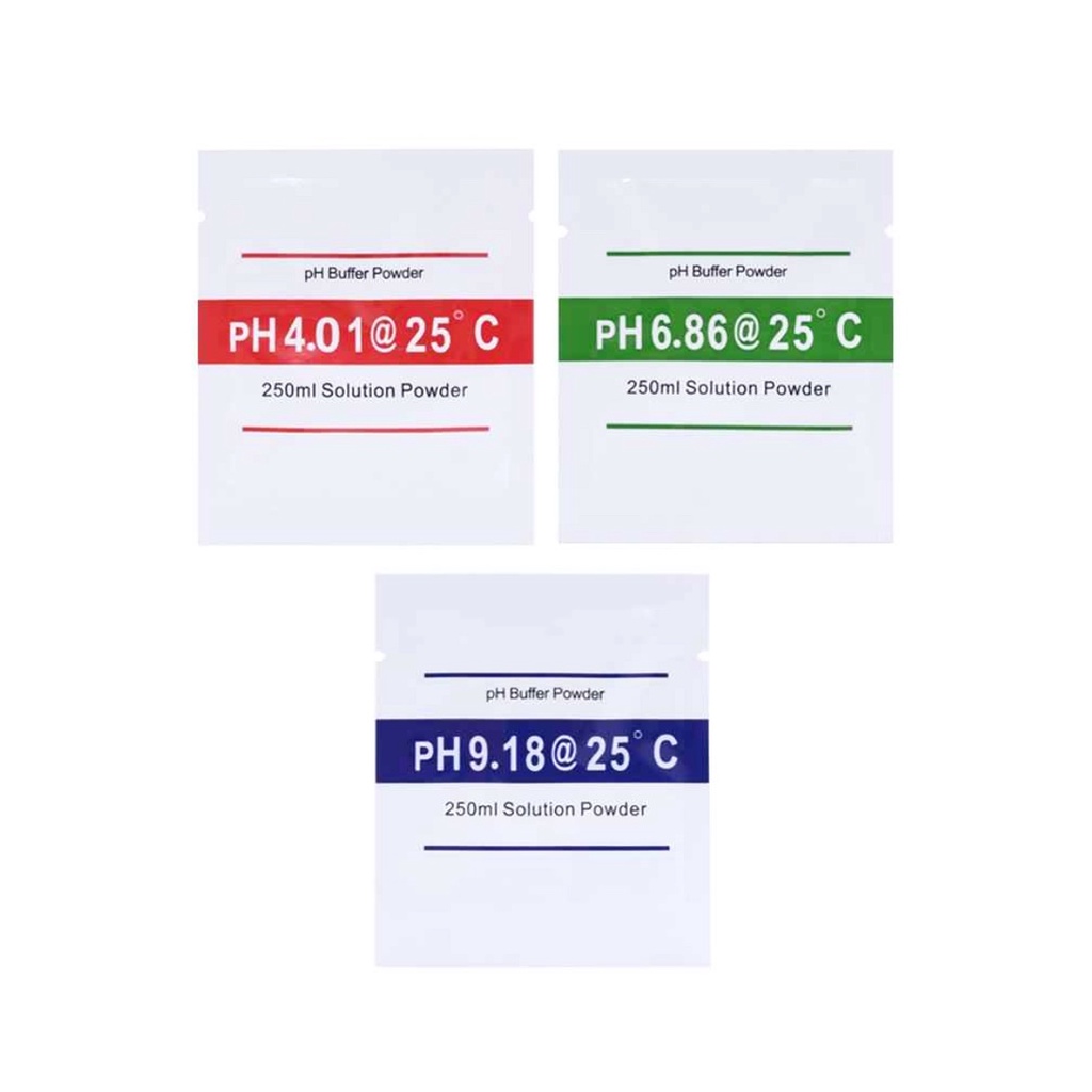 ผงบัฟเฟอร์ สำหรับคาลิเบรท เครื่องวัดค่า ph น้ำ PH 4.01 6.86 9.18