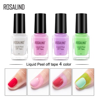 Rosalind ยาทาเล็บเจล 4 สี สําหรับดูแลเล็บ