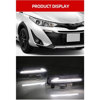 Mastersat TOYOTA Yaris รุ่นปี 2017-2020 ไฟ Led Day light+ไฟเลี้ยว ในกันชนหน้า ตรงรุ่น วัสดุ ABS อย่างดี กันน้ำ ไฟเดย์ไลท