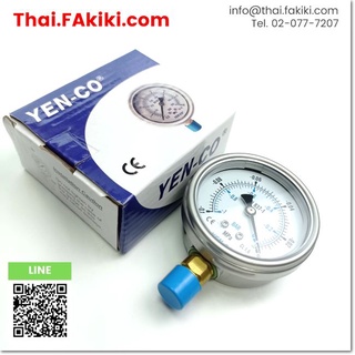 พร้อมส่ง,(A)Unused, PGF63A(-1B)-1/4PT-Y Pressure Gauge ,เกจ์วัดความดัน สเปค 1/4PT -0.1MPa ,YENCO (66-002-972)