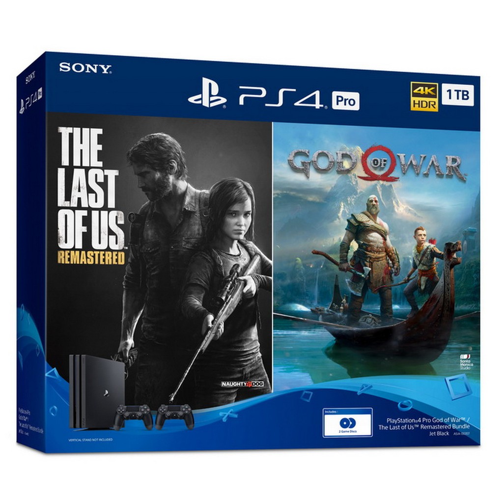 PS4 Pro เครื่องเกมคอนโซล Bundle (1TB) PlayStation 4 Pro God of War / The Last of Us Remastered Bundle