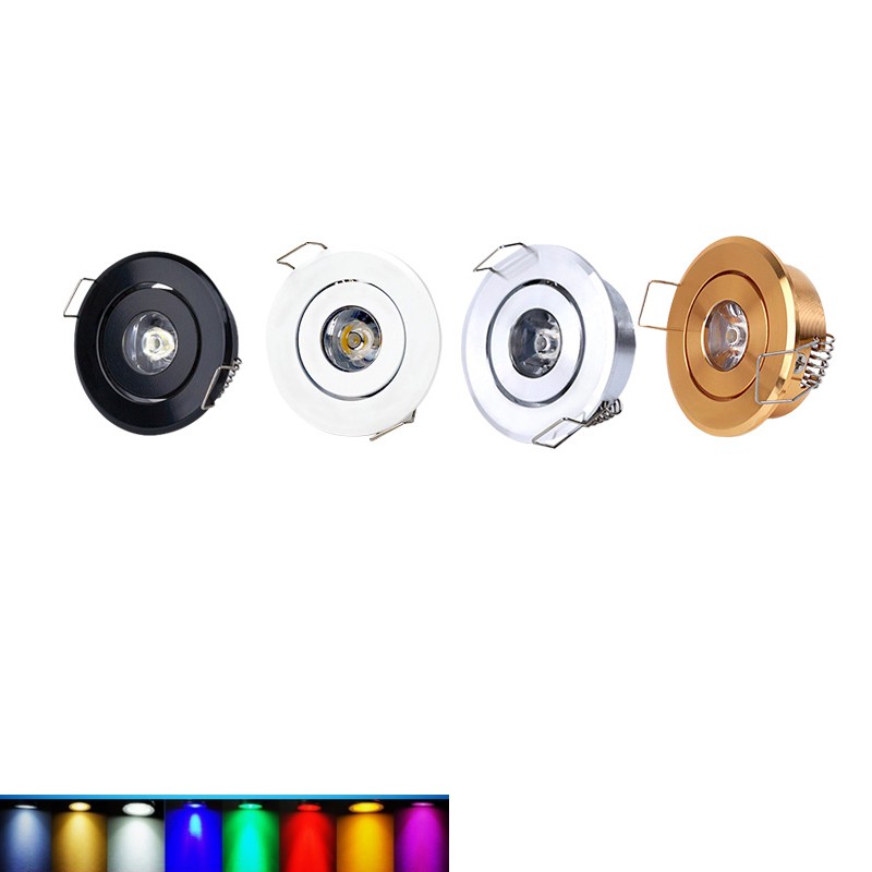 LED Mini โคมไฟเพดาน LED Spot light โคมไฟ 3W LED ดาวน์ไลท์สีขาว,สีดํา,เงิน Minidownlight Cabinet Spot Lamp