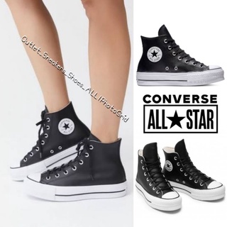 รองเท้า Converse Chuck Taylor Platform High Leather Black Women ส่งฟรี