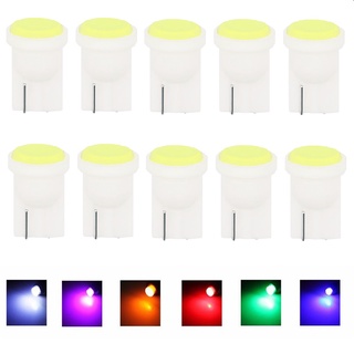 T10 COB W5W ไฟ LED 7 สี สําหรับติดป้ายทะเบียนรถยนต์ DC 12V