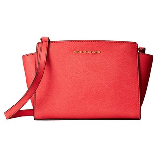 ราคาพิเศษ!!Michael Kors selma medium messenger สี watermelon