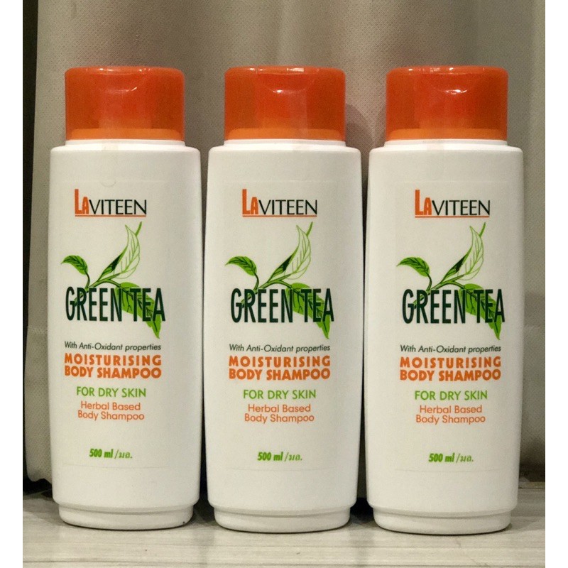 ครีมอาบน้ำซูเลียน ผิวแห้ง LAVITEEN แชมพูอาบน้ำจากสารสกัดชาเขียว = สำหรับผิวแห้ง 500ml (ราคาต่อขวดจ้า)