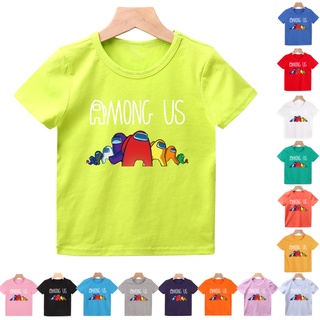 ใหม่เสื้อยืดลําลองสําหรับเด็กแขนสั้นพิมพ์ลายการ์ตูน Amon* Group