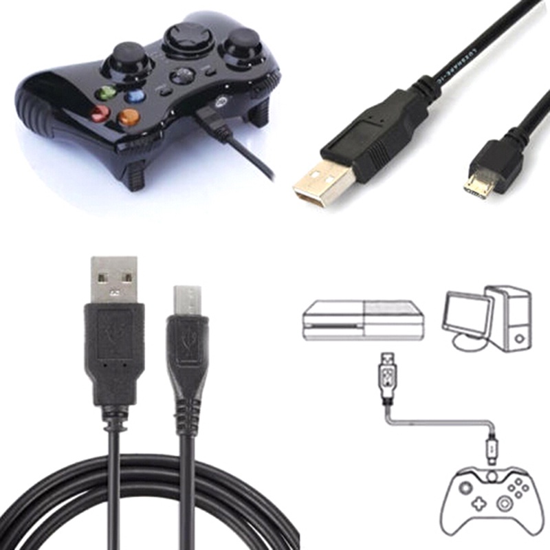 สายเคเบิล Black Micro Usb Charging Data Cable Cord For Playstation 4 ...