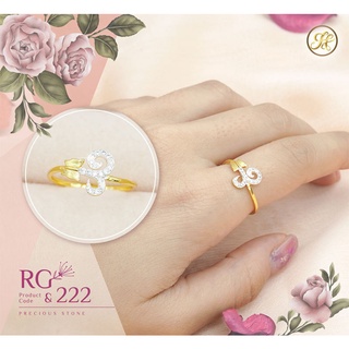 JNist แหวนเพชร ประดับเพชรสวิส CZ แหวนทอง Gold Diamond Women Ring รุ่น RG222