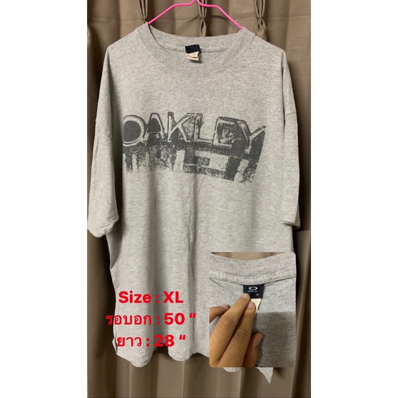 เสื้อoaklayมือสองของแท้ สภาพสวยสกรีนไม่ร้าว