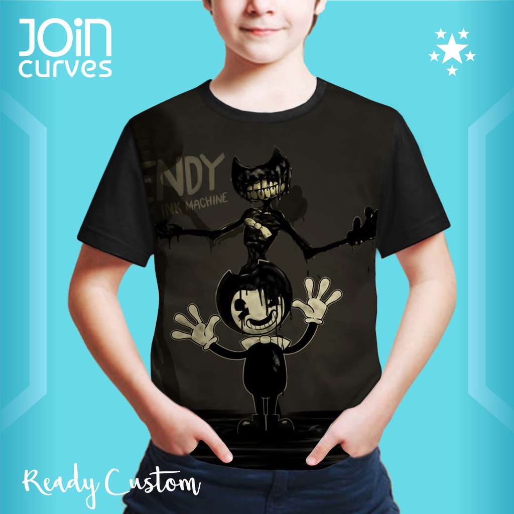 เสื้อยืดเด็ก Bendy And The Ink Machine 3D