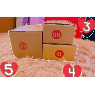 พร้อมส่ง📌กล่องฝาชน​ พิมพ์​หน้ากล่อง​ไซส์​ 00✨0✨0+4