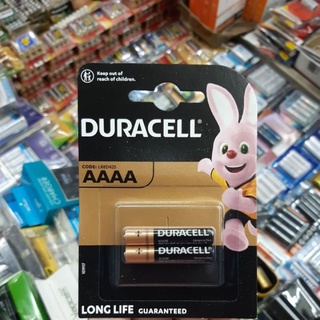 (แพคเกจ EU) ถ่าน Duracell AAAA (E96) อัลคาไลน์ 1.5V  แพค2ก้อน  ของใหม่ ของแท้