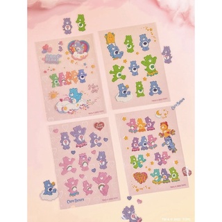 พร้อมส่ง! 🌈 Care Bears สติกเกอร์แคร์แบร์ สติ๊กเกอร์แพ็คสุดคุ้ม 4 แผ่น ของแท้ 100%