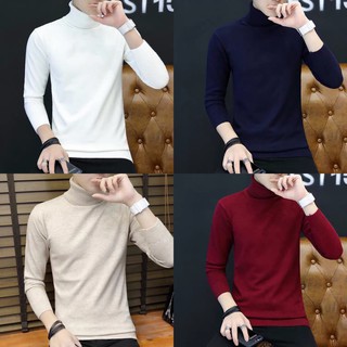 Hot (พร้อมส่ง) ไหมพรมผู้ชายคอเต่ารุ่นขายดี เนื้อผ้าหนานุ่ม ใ…