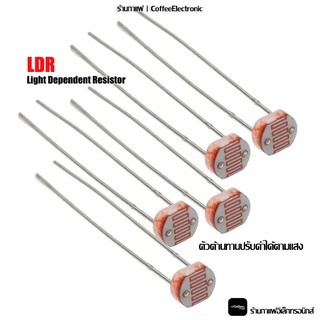 Light Dependent Resistor LDR 5MM Photoresistor ตัวต้านทานปรับค่าได้ตามแสง