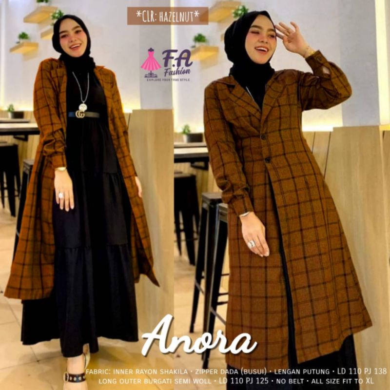 Anora GAMIS ชุดสําหรับผู้ใหญ่ TEENAGE ผู้หญิงสไตล์เลิศชุดและนอก ANORA MATERIAL INNER RAYON SYAKILA C