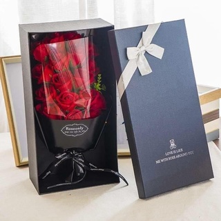 ดอกกุหลาบ พร้อมกล่องอย่างดี มอบให้คนพิเศษ วันแห่งความรัก วันวาเลนไทน์ ดอกไม้สวย ช่อใหญ่มาก ของขวัญให้เเฟน มอบให้คนสำคัญ