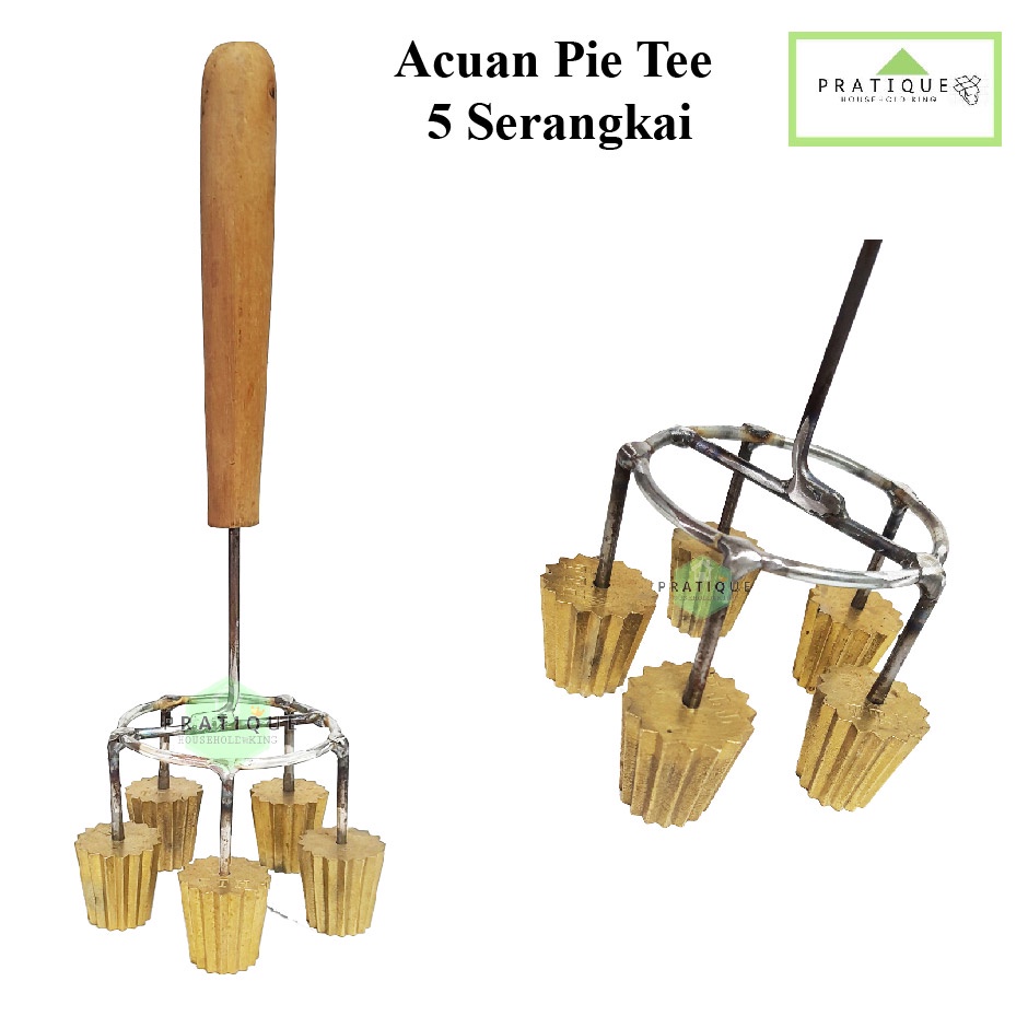 Acuan Pie Tee 5 Serkuai Acuan Paiti Pie Tee Mould Traditional Kuih Pie Tee Berkembar