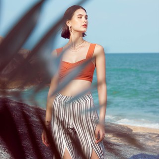 กางเกงชายหาดขายาว Black Stripe Beach Pants