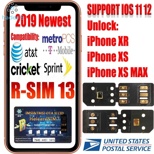Rsim 13 Nano Unlock Sim Turbo Card Fits Iphone Xs Xs Max Xr Gpp R