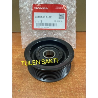 31190-RL2-G01 ∙ มู่เลย์สายพานไดชาร์จ CRV"09 แท้ORIGINAL HONDA CRV SWA 2.0 / STREAM RN6 SMA 1.8 FAN BELT IDLER PULLEY (7p